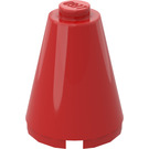 LEGO Red Cone 2 x 2 x 2 (Solid Stud)