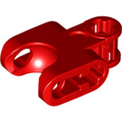 LEGO Red Connector 2 x 3 with Ball Socket and Smooth Sides and Rounded Edges (93571)