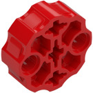 LEGO Rød Stik Rund med Pin og Aksel Huller (31511 / 98585)