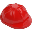 LEGO Rood Bouw Helm met rand (3833)