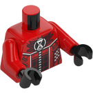 LEGO Rood Cooper Minifiguur Torso (973 / 76382)