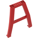 LEGO Rood Kraan Support - Dubbele (Studs op dwarsligger) (2635)