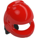 LEGO Red Crash Helmet with Black Ponytail (36293)