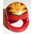 LEGO Rood Crash Helm met Flames (83130 / 83133)