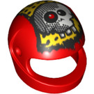 LEGO Rood Crash Helm met Rood Eye Skull (2446 / 99528)