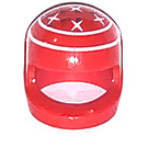 LEGO Red Crash Helmet with Schumacher Stars (2446 / 50454)