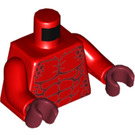 LEGO Rood Crust Smasher - zonder Armor (30374) Minifig Torso (973 / 76382)