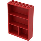 LEGO Rood Kast 2 x 6 x 7 Fabuland