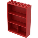 LEGO rot Schrank 2 x 6 x 7 Fabuland