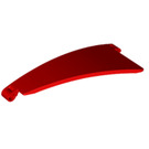 LEGO Red Curved Panel 50 Left (1984 / 67142)