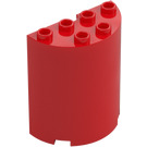 LEGO Red Cylinder 2 x 4 x 4 Half (6218 / 20430)