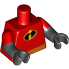LEGO rot Dash Minifig Torso (973 / 16360)