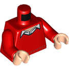 LEGO Rojo Dick Grayson con Rojo Jersey Minifigura Torso (973 / 76382)