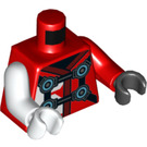 LEGO Czerwony Digi Kai Minifigurka Tułów (973 / 76382)