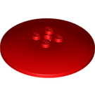 LEGO Red Dish 6 x 6 (Solid Studs) (35327 / 44375)