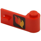 LEGO Red Door 1 x 3 x 1 Right with Flame (3821)