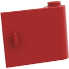 LEGO Rosso Porta 1 x 3 x 2 Destra con cerniera cava (92263)