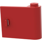 LEGO Rouge Porte 1 x 3 x 2 Droite avec charnière solide (3188)