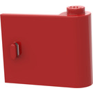 LEGO Red Door 1 x 3 x 2 Right with Solid Hinge (3188)