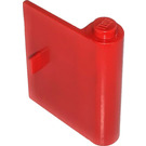 LEGO Red Door 1 x 3 x 3 Right with Thin Handle