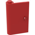 LEGO Rojo Puerta 1 x 3 x 4 Izquierda con bisagra sólida (445 / 3193)