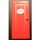 LEGO Red Door 1 x 6 x 10 with '232' Sticker