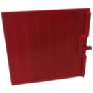 LEGO Red Door 6.5 x 5 Sliding with Vertical Lines Type 1 (4511)