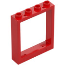 LEGO Rosso Porta Telaio 1 x 4 x 4 (Lift) (6154 / 40527)