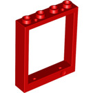 LEGO rot Tür Rahmen 1 x 4 x 4 (Lift) (6154 / 40527)