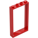 LEGO Rood Deur Kader 1 x 4 x 6 (Eenzijdig) (40289 / 60596)