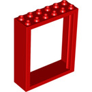 LEGO Red Door Frame 2 x 6 x 6 Freestyle (6235)