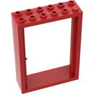 LEGO Rojo Puerta Marco 2 x 6 x 7  (4071)