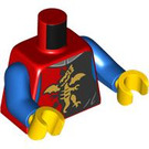 LEGO rot Drachen Knight - Female Minifig Torso (973 / 76382)