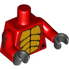 LEGO rouge Dragon Suit Guy Minifig Torse (973 / 88585)