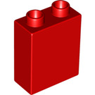 LEGO Red Duplo Brick 1 x 2 x 2 with Bottom Tube (15847 / 76371)