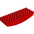 LEGO Red Duplo Brick 4 x 12 x 2 Inverted Bow (39927)
