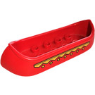LEGO Red Duplo Canoe with Yellow Line (31165)