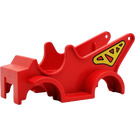 LEGO Red Duplo car body with crane