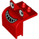 LEGO rouge Duplo Dozer De Affronter Yeux regardant à gauche (40647 / 53061)