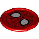LEGO Duplo Rood Plaat met Spider-Man Masker (1355 / 27372)