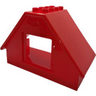 LEGO Red Duplo Roof with Window Opening (31441)