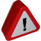 LEGO rouge Duplo Sign Triangle avec Exclamation Mark (42025)