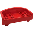 LEGO Red Duplo Sofa 2 x 6 x 2 (6476)