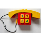 LEGO rouge Duplo Telephone avec human Taille ear/mouth piece