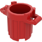 LEGO Red Dustbin with 4 Lid Holders (28967 / 92926)