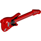 LEGO rouge Electric Guitar avec Noir (11640 / 22379)
