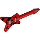 LEGO rouge Electric ML Model Guitar avec Noir swirl (17356 / 18330)
