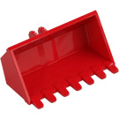 LEGO Red Excavator Bucket 3 x 6 with Click Hinge 2-Finger (21709 / 30394)