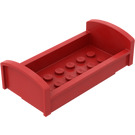 LEGO rouge Fabuland Bed Cadre (4336)