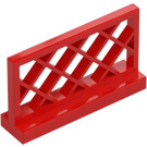 LEGO Rot Zaun 1 x 4 x 2 Lattice (3185)